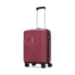 Aristocrat Prime 55 Cm Small Polypropylene Hard-Sided 8 Spinner Cabin Trolley Bag with Combination Lock, 7 Years Warranty (Red)
