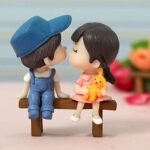 TIED RIBBONS Valentine Gift Decorative Miniature Romantic Love Couple Statue Showpiece Gift for Girlfriend Boyfriend Husband Wife Girls Boys Wedding Anniversary Birthday Valentine Gifts