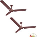 Orient Electric Ujala Air BEE Star Rated 1 Star 1200 mm 3 Blade Ceiling Fan(Brown | Pack of 2)