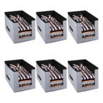 Amazon Brand – Solimo Fabric Shirt Stacker Organiser, Set of 6, Black and Grey