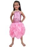 BookMyCostume Pink Balloon Frock Western Dance Costume Dress for Girls – Premium 10-12 years