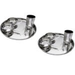 Dynore Stainless Steel 10pcs Couple Dinner Set