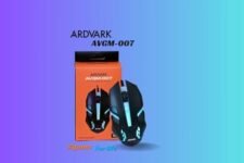 ARDVARK AVGM-007 Gaming Mouse Wired, Ergonomic Gamer Laptop PC USB Optical Computer Mice with RGB Backlit, 4 Adjustable DPI Up to 2400, 3 Programmable Buttons