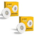 Jaquar Jasper Prime 2W LED Light Spotlight | SPOT Light for Home Ceiling | Green SPOT Light (Pack of 2)