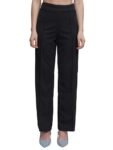 Tokyo Talkies Women High Rise Flared Pants (PTTR000004_Navy_M)