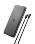 Spigen ArcPack 10000mAh Power Bank | PD 3.0 Fast Carging | 22.5W Max Output | 2 Type-C Ports,1 USB-A Port- (ABS + PC | Black)