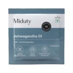 Miduty Ashwagandha 3X Supplement 500 Mg Serving – KSM 66 Ashwagandha – Triple Strength Formula for Mood Stability, Focus, Strength & Stress – 6 Capsules