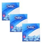 DAFFODIL 2Ply Tissue Paper Napkins – Soft Tissue Paper, High Absorbent Paper Napkin, Perfect for Daily Use, Parties, and Dining Essentials – 3 Packs, (50pcs per pack, 150pcs)