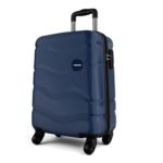 Safari Genius Fortis 55cm Cabin Trolley Bag Hard Case Polycarbonate, 4 Spinner Wheels, 360 Degree Wheeling Carry on Luggage, Travel Bag, Suitcase for Travel, Trolley Bags for Travel, Blue