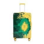 Impulse Tangerine Polycarbonate (PC) Trolley Bag for Travel Small Cabin Check in, Luggage Bag Travel Hard Case with 8 Wheels 360 Degree Wheeling System (Yellow, Cabin | 55 cm | Small)
