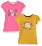 Amazon Brand – Symbol Girl’s Regular T-Shirt (AW22SMGKTEEPO2-01_Multi 8 3-4 Years)