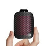 Portronics Talk Five 3W Wearable Bluetooth Speaker with Mic, Spring Clip-On, Upto 10Hours Playtime, IPX5 Water/Dust Resistant, Bluetooth 5.3v, Big Buttons, Portable Speaker with Microphone (Black)