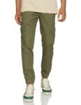 Amazon Brand – Symbol Men’s Stretchable Cargo Jogger Pants | Chinos | Casual Trousers (Slim Fit) (Lt Olive_32)