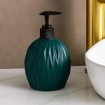 BENAVJI Outdoor Living Dimond Cut Design Liquid Soap Dispenser, 300ml, Multipurpose Refillable Plastic Pump for Hand Wash, Dish Wash, Shampoo, Kitchen, Bathroom, and Household Use