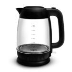 Wipro Elato BK214 1.8 litre Glass LED electric Kettle| Auto cut off | Triple Protection – Dry Boil, Steam & Over Heat |Stainless Steel Inner Body | 1200 watts