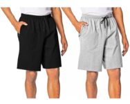 Buy That Trendz Mens One Side Zipped Pockets Shorts | Men’s Cotton Shorts | Shorts for Mens | Mens Shorts Combo Pack of 2 Black-Grey Medium