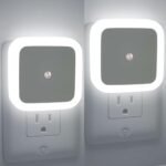 One94Store Night Sensor Light Bulb Comes with Smart Automatic ON/Off Dim LED Lights | Energy-Saving Night Lamp (White) – Pack of 2-Plastic