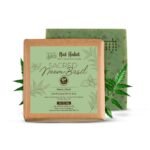 Nat Habit Neem Basil Butter Soap|Cold Processed Ayurvedic Soap with Neem Actives|Antibacterial, Herbal Soaps for Bath|Anti-Inflammatory Handmade Neem Soap Bar|Essential Oils for Body Acne| 125g