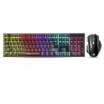 Ant Esports Thunder 30 Wired Mechanical Gaming Keyboard Mouse Combo Ergonomic Full-Sized 25 Anti Ghosting Keys, 3600 DPI 7 Colour Mode Wired Gaming Mouse with Type C Cable for PC Laptop MAC_Red Switch