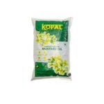 Kopal Kachi Ghani Pure Mustard Oil | 1 LTR POUCH | Nutrient-Rich & Chemical-Free | Mustard Seeds | Retains Natural Flavour & Aroma | Ideal for Cooking & Wellness