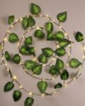 MoonlitDreams 7 Feet Enchanting Money Plant For Home Decoration String Light,Battery Powered Copper Lights,Vine Garland Hanging Decoration For Indoor&Outdoor,Home Wall,Bedroom(30 Led,Warm White)