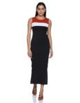 Amazon Brand – Symbol Women’s Crepe Bodycon Maxi Dress (SYMSS22WDR604_Jet Black_L)