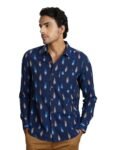 Amazon Brand – Symbol Men’s Regular Fit Cotton Ethnic Shirt Navy XL