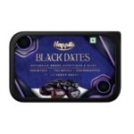 Happilo Black Dates Jar 500g, Rich in Iron, Antixidants, Fiber and Vitamin, Chewy Texture, Natural Sweetness, No added Preservatives