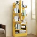 ABOUT SPACE Open Book Shelf Book Storage Display Rack – Wooden Multipurpose Book Storage Display Organizer Rack with Solid Finish Showcase Stand (L 47 x W 20.8 x H 141.2 cm)