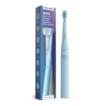 ORACURA® Sonic Lite Electric Battery Operated Toothbrush SB100 | Blue | Electric Toothbrush for Men & Women | 4 Vibrant Colours | IPX7 Waterproof | 2 Minutes Auto-Timer | Dupont Bristles