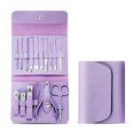 Gleva Manicure Set Nail Clipper Kit – 16 Pieces Stainless Steel Manicure Kit – Nail Care Tools for Hand & Feet – Nail Clippers Pedicure Professional Grooming Kits for Facial Care, Hand Care, Foot Care (Assorted Color)