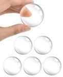 Nibbler® Pack of 6 Clear Rubber Door Bumper Stopers Wall Protector, Self Adhesive Door Handle Knob Wall Shield Bumper Guard for Wall (Round)