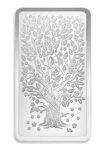 100 Grams Fine Silver 999 Precious Banyan Tree Bar BIS Hallmarked with Certi Card & Box Packing