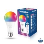 Crompton Immensa 9W Bluetooth Enabled Smart Bulb B22 | 16 million Colours | White Tunable (Warm, Neutral & Cool White) & Dimmable | App-Control |Music Sync|Perfect light for all occasions|Pack of 1