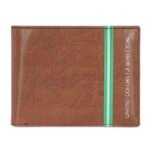 United Colors Of Benetton Leather Natalio Men Passcase Wallet – Brown, No. of Card Slots – 12