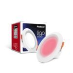 Goldmedal 5W LED Round with Concealed Junction Box Downlight – Red | Pack of 1| for Low Ceiling Areas |Cut-Out: Ø3 inch| Up to 80 Lumens per Watt| for Indoor Application | Dimension: Ø4.5X2 inch