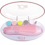 JUNIOR JOE Nail Trimmer with 6 Grinding Head Kit for Kids and New Born Baby (Pink)