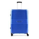 Aristocrat Harbour 76Cm Polypropylene Hardsided Large Size 8 Spinner Wheels Blue Suitcase, 51 Cm