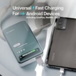 Stuffcool Roam+ 20000mAh Compact Powerbank with 20W Type C Output Charges iPhone 50% in 30 mins and 22.5 Fast Charging, Type A Port – Cool Transparent with Glossy Finish