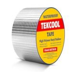 TEKCOOL Leakage Repair Waterproof Tape for Pipe Leakage Roof Water Leakage Solution Aluminium Foil Tape Waterproof Adhesive Tape Sealing Butyl Rubber Tape for Leakage (5CM*5M (Pack Of 1)).