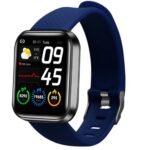 M I D116 Fitness Band Smart Watch for Men, Women, Boys, Girls, Kids – Single Touch Interface, Water Resistant, Workout Modes, Quick Charge Sports Smartwatch – Blue