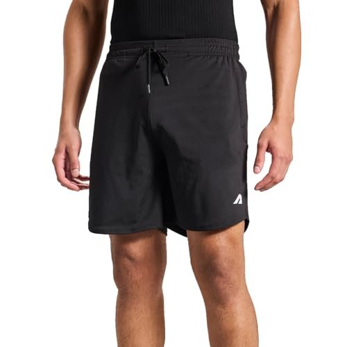 Boldfit Shorts for Men & Boys Quick Dry Mens Shorts for Workout, Training Gym Shorts for Men Regular Fit Men Shorts Lightweight Sports Shorts for Men Outdoor Athletic Bermuda Shorts for Men Black S