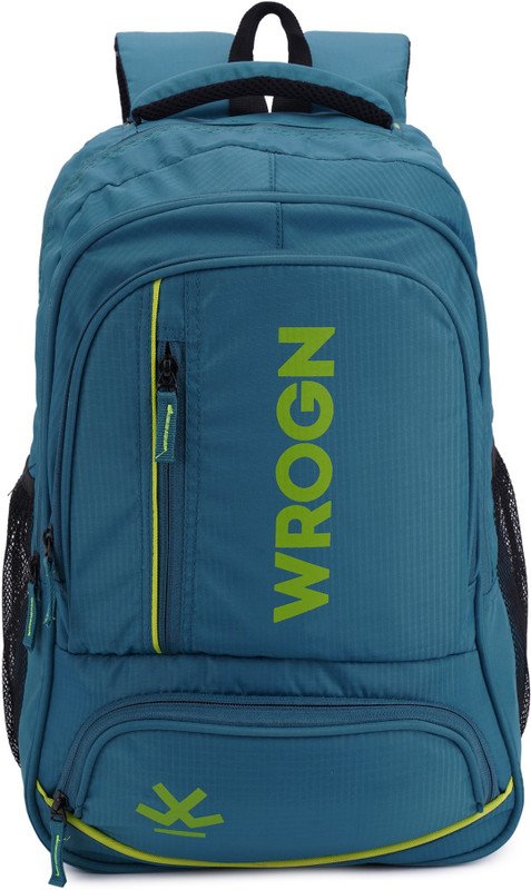 WROGN Spacy unisex fits upto 16 Inches/college bag/school bag with Raincover 45 L Backpack(Green)