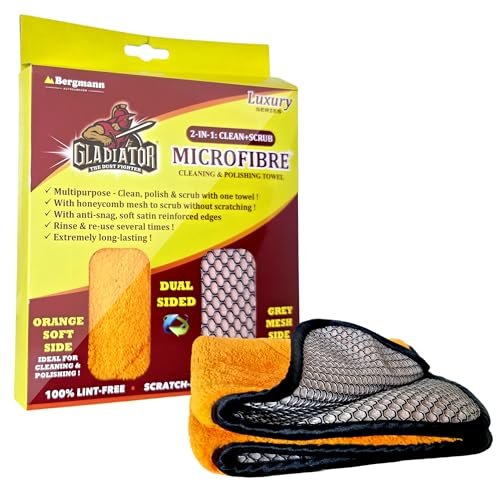 Bergmann Gladiator 2-in-1 Clean & Scrub Microfibre