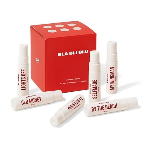 BLABLIBLU Perfume Gift set Mini Travel Trial Pack for Man|6x7ml|Long-Lasting Parfum Fragrances – better than EDP, EDT & EDC |Perfume For Man| Woody, Musky & Spicy Notes