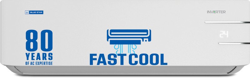 Blue Star 1.5 Ton 3 Star Split Inverter AC  – White(IE318YKU, Copper Condenser)