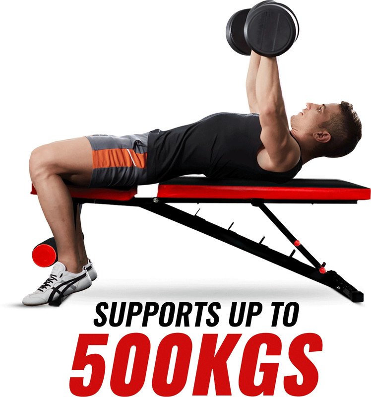 SLOVIC Fitness Bench for Home Gym | 7 Adjustable Positions | Full Body Workout Multipurpose Fitness Bench