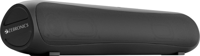 ZEBRONICS VITA BAR 202 with Dual 52mm Drivers, TWS, Type-C Charging, USB, AUX 18 W Bluetooth Speaker(Black, Stereo Channel)