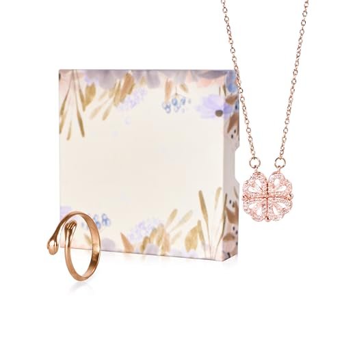 SALTY Anti Tarnish Fancy Love Box Gift Box | Necklace, Earrings & Bracelet Jewellery Set for Women | Latest Stylish Minimal Jewelry Sets | Modern Design Aesthetic Accessories | Ideal for Gifting | Gift for Diwali, Christmas, Marriage, Birthday