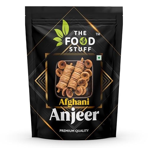 THE FOOD STUFF Premium Dried Anjeer Figs 1 kg | Soft & Sweet Afghani Anjeer/Dried Anjir Figs | Rich Source of Iron, Vitamins & Fiber | Low in Fat